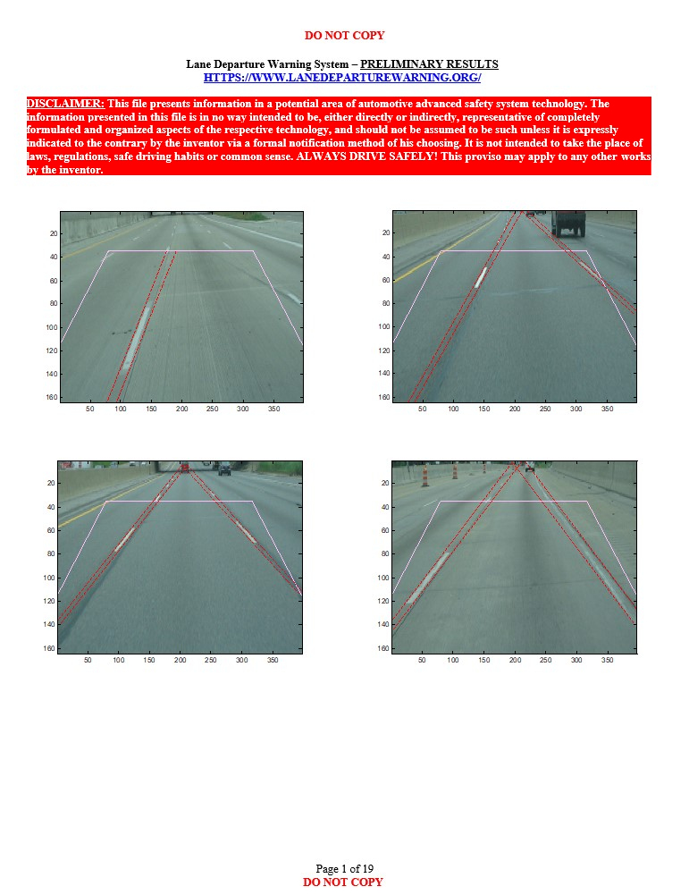 First road scene images with varying environmental conditions showing likely longitudinal lane boundary projections